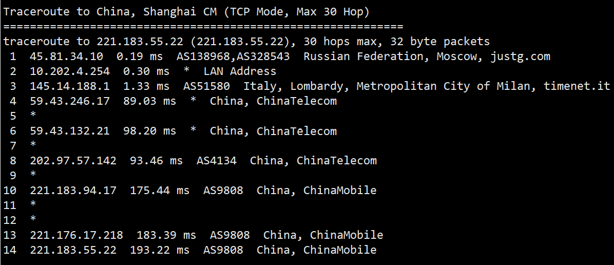 简单测评imidc俄罗斯机房cn2线路的物理服务器（实际是三线回程cn2）