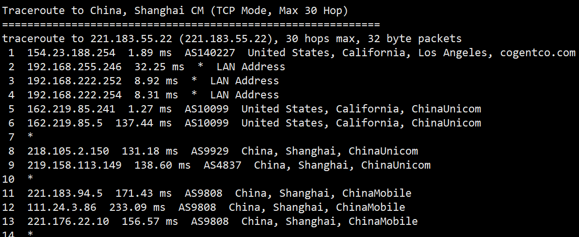 hncloud：美国洛杉矶机房CN2线路独立服务器测评，去程骨干大带宽考虑防御，回程CN2+AS9929