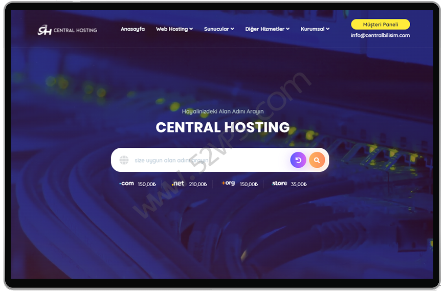 CentralHosting 土耳其VPS/不限流量/2核/2G/30G SSD/1Gbps每月8.2元