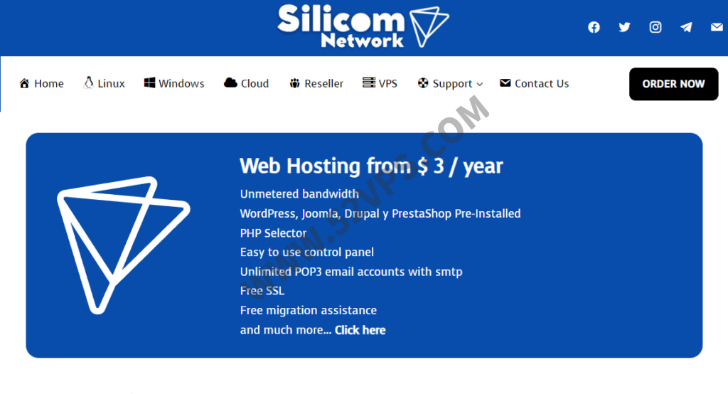 Silicom 美国虚拟主机cPanel面板/3美元/年，美国大硬盘VPS/不限流量/200G 硬盘起步/每月14美元