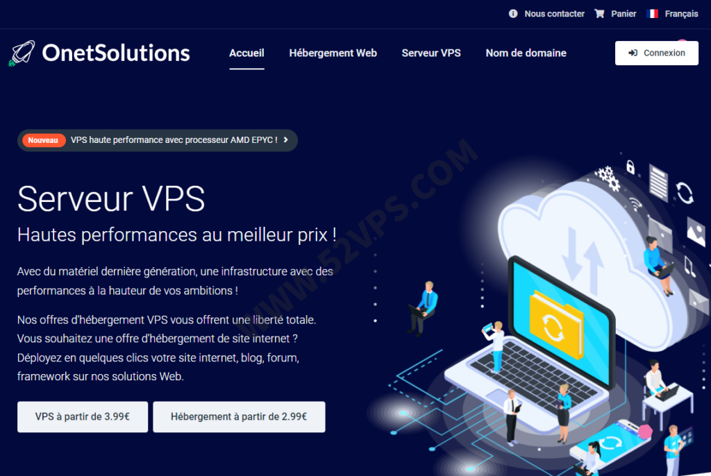 Onetsolutions：法国不限流量 VPS/AMD EPYC CPU/NVMe硬盘/150Mbps带宽/KVM虚拟化 7.99欧/月起