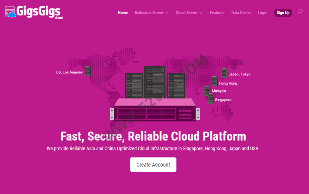 GigsGigsCloud：新加坡服务器/马来西亚服务器，100Mbps带宽、不限流量、2个IP，月付低至.5