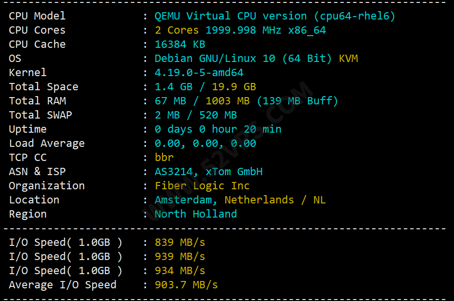 搬瓦工：简单测评下bandwagonhost荷兰EUNL_9机房联通AS9929线路VPS