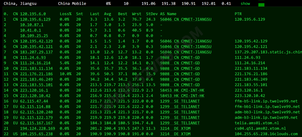 搬瓦工：简单测评下bandwagonhost荷兰EUNL_9机房联通AS9929线路VPS